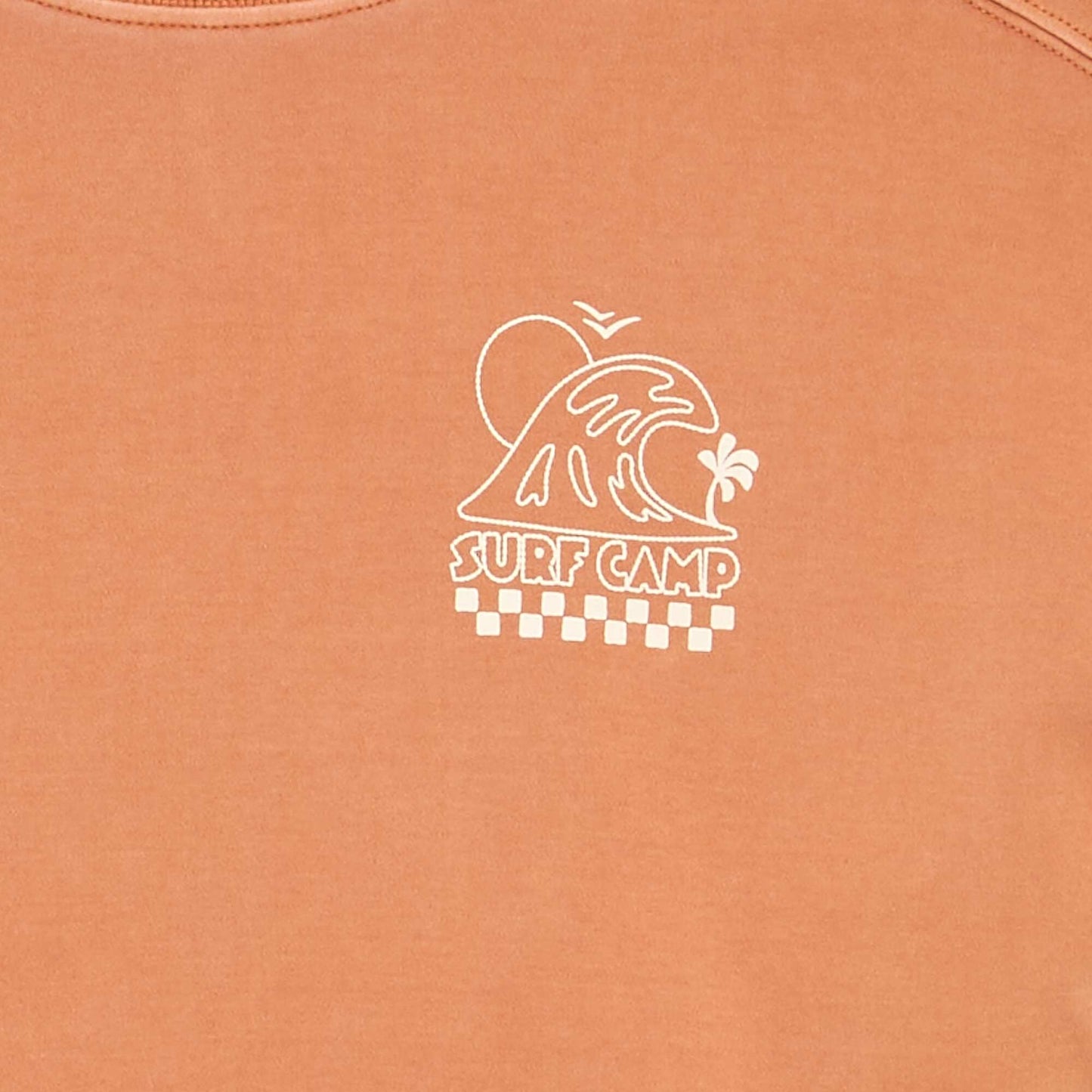 Oversized Printed T-shirt ORANGE