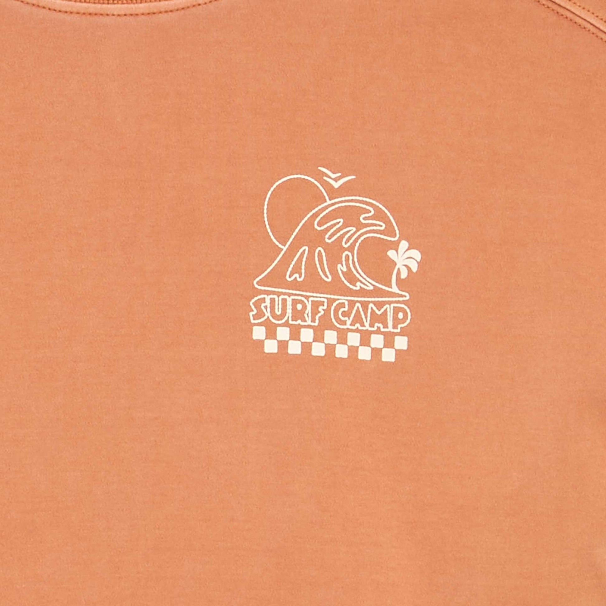 Oversized Printed T-shirt ORANGE
