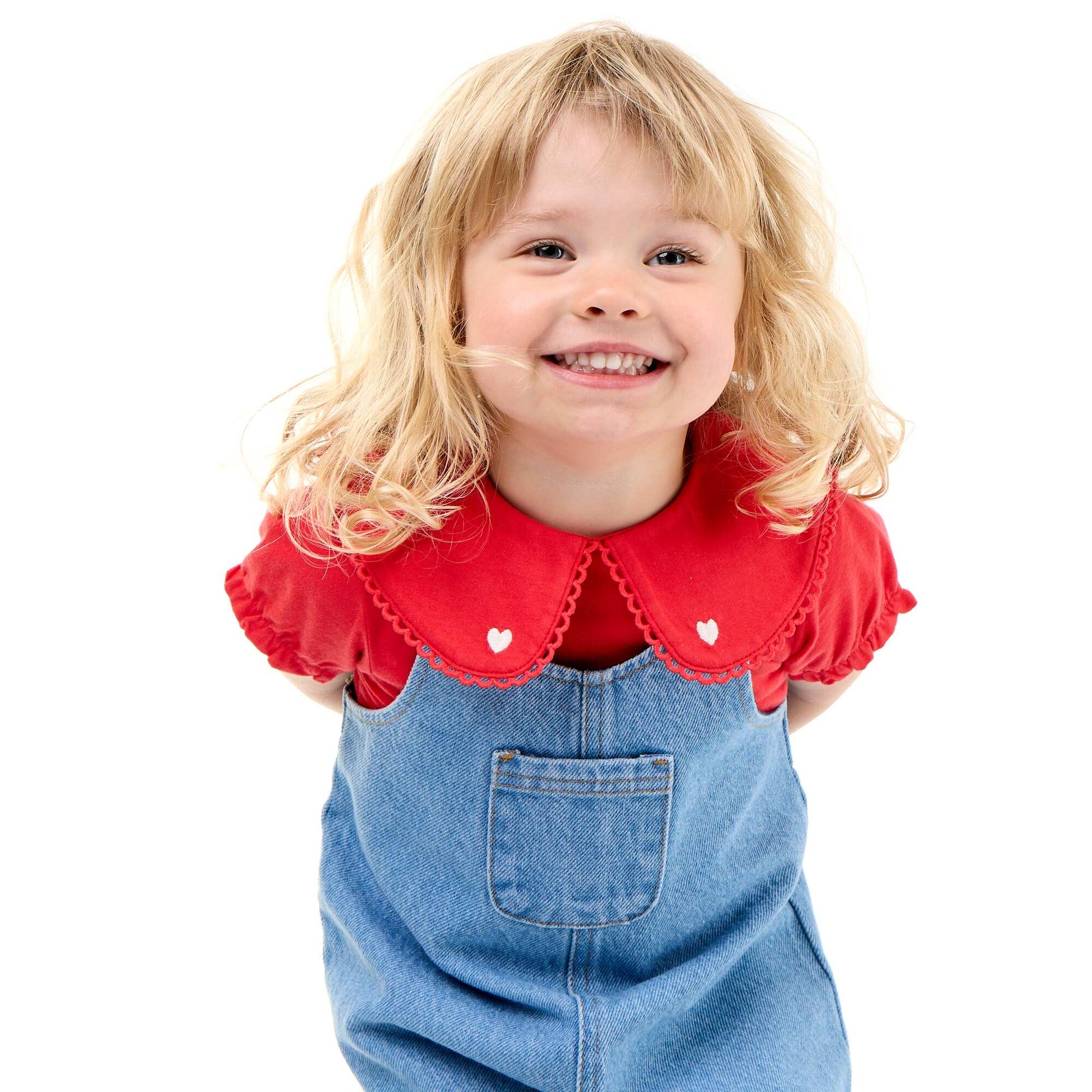 Bodysuit with fancy collar RED