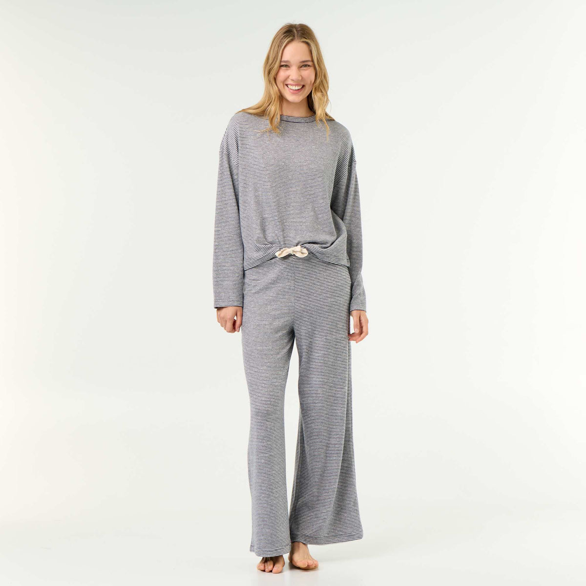 Komplet pijama me 2 pjesë - Bluzë sportive + Pantallona BLU