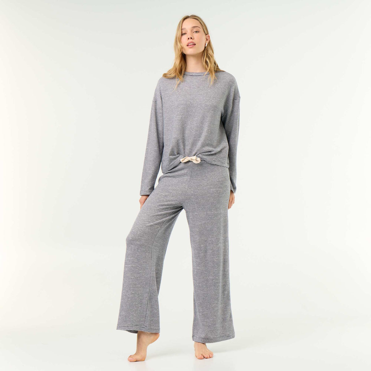Komplet pijama me 2 pjesë - Bluzë sportive + Pantallona BLU