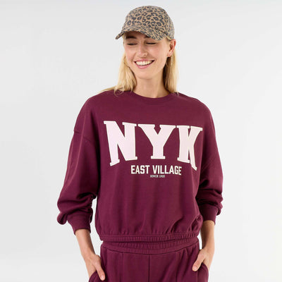Crop top sweatshirt PURPLE