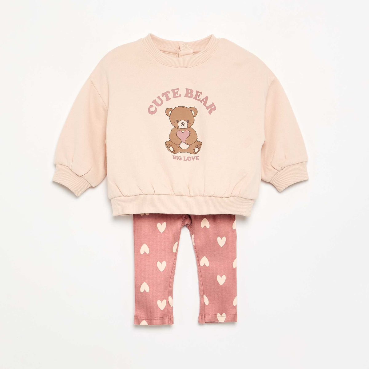 Set me bluzë sportive dhe streçe PINK