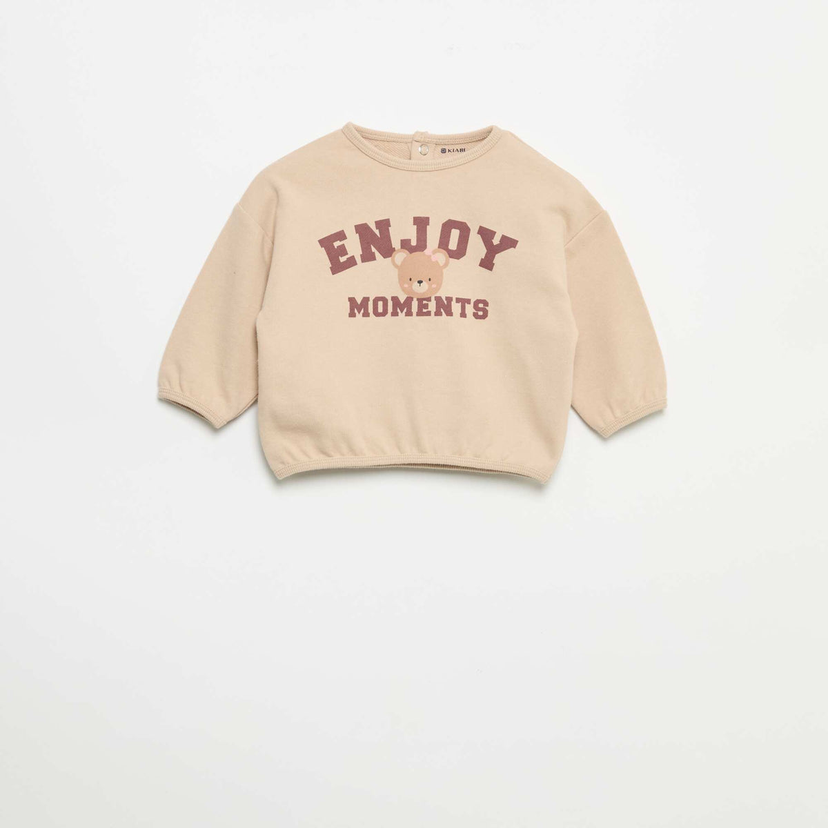 2-piece fleece set BEIGE