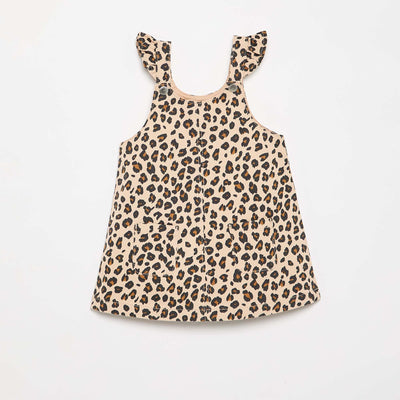 Fustan me rripa leopard