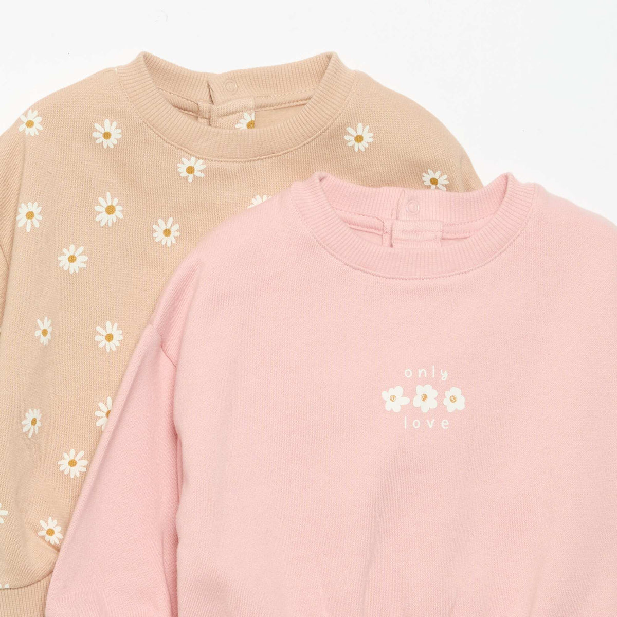 Pack of 2 Printed Sweatshirts BEIGE