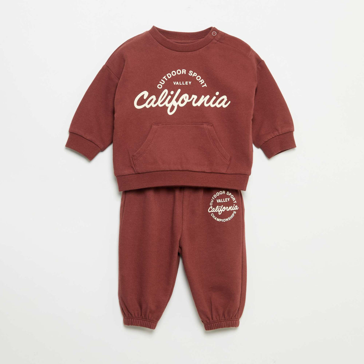2-piece set - sweatshirt + jogging bottoms RED