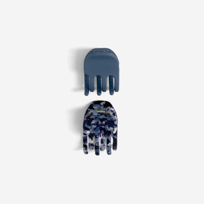 Set of 2 claw clips BLUE
