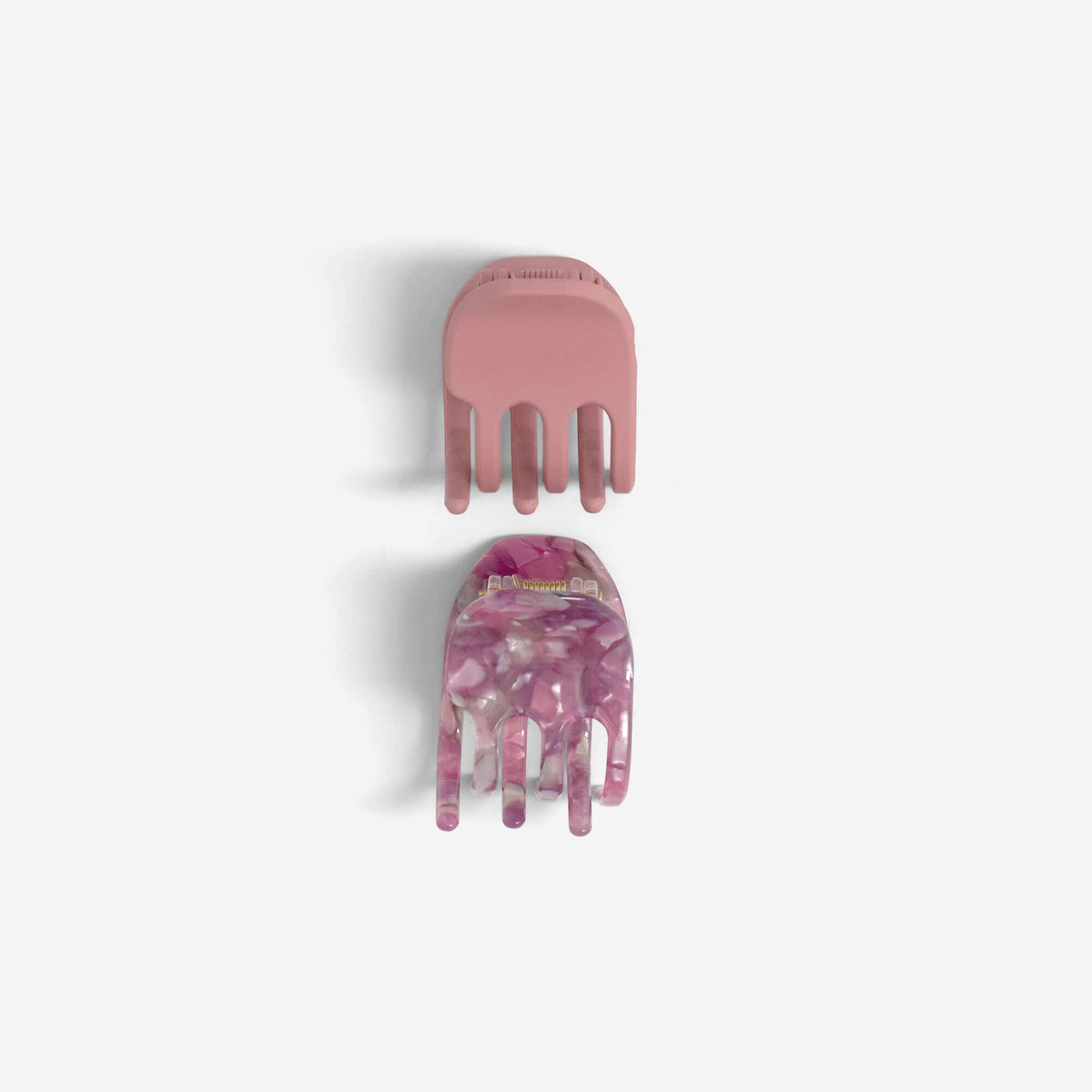 Set of 2 claw clips PINK