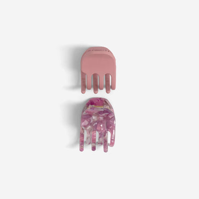 Set of 2 claw clips PINK