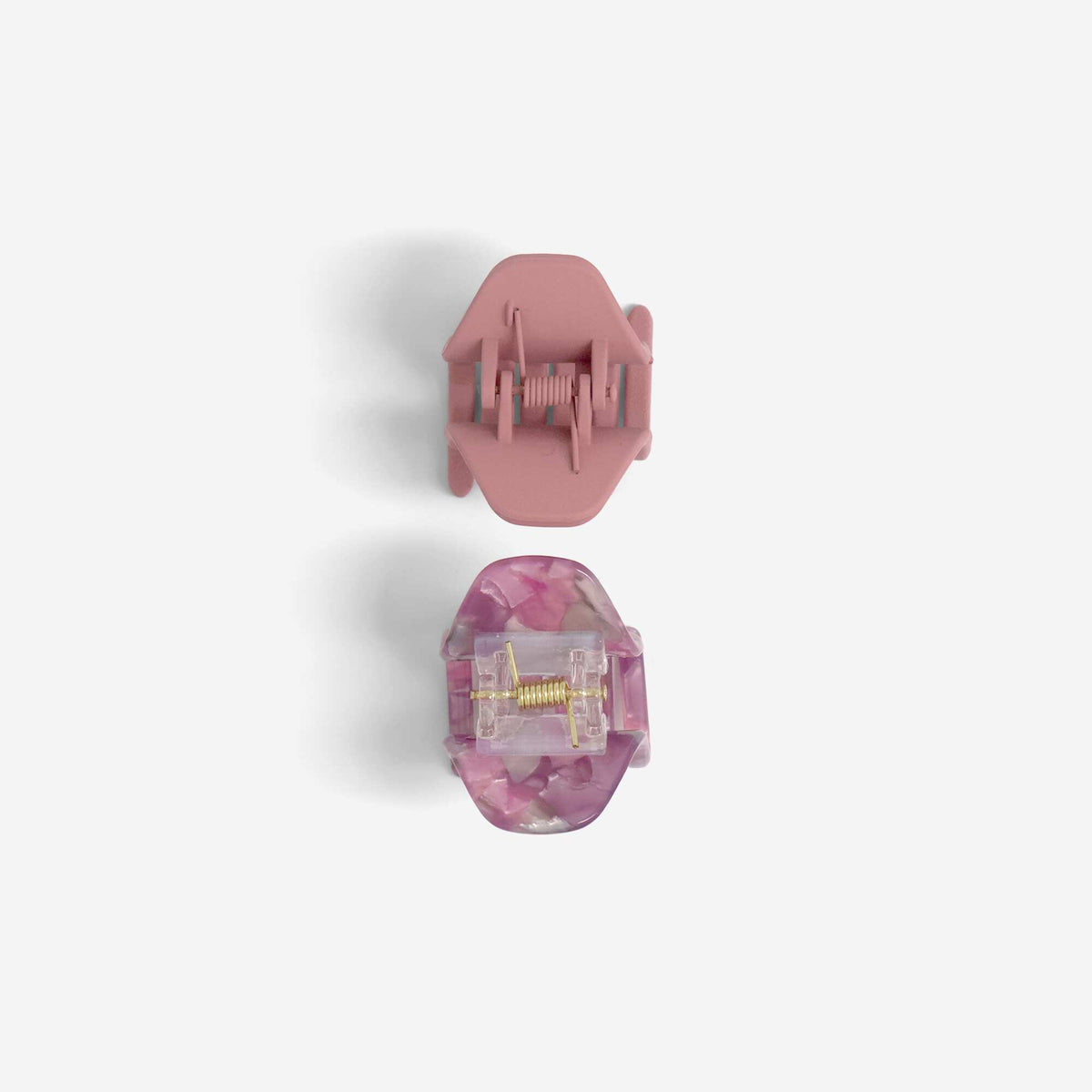 Set of 2 claw clips PINK