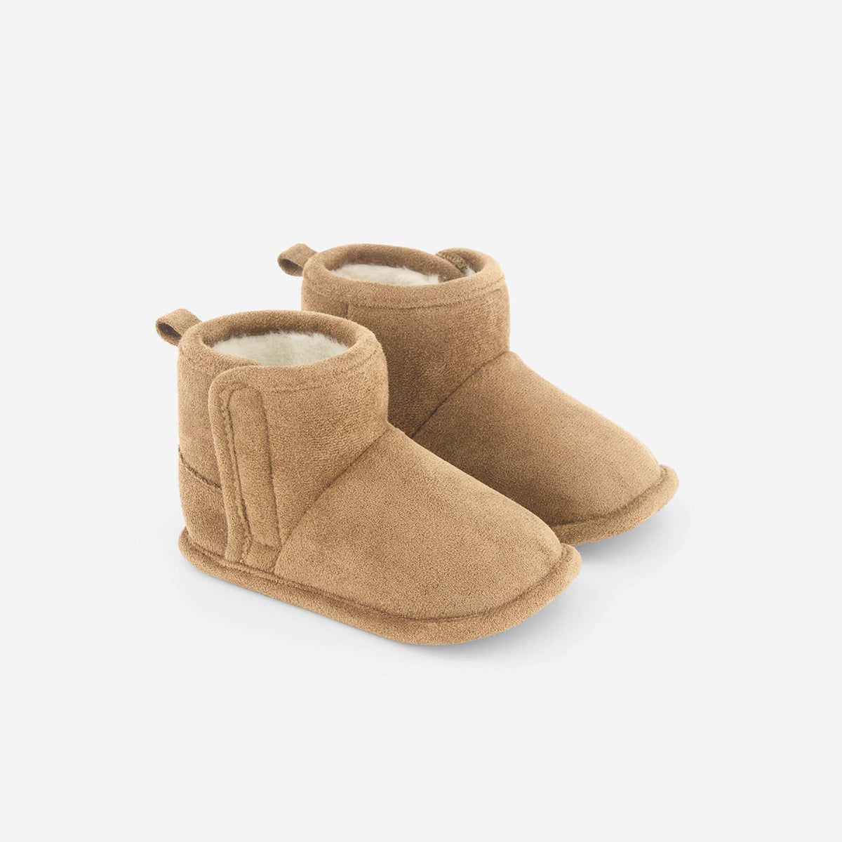 Fleece-lined boots BROWN