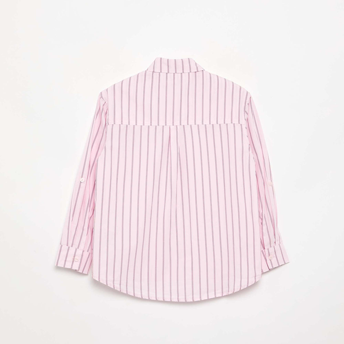 Long-sleeved cotton blouse PINK