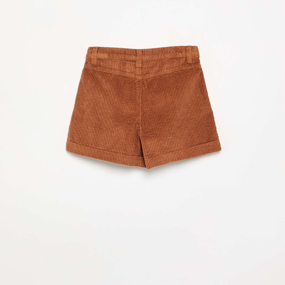 Plain Corduroy Shorts BROWN
