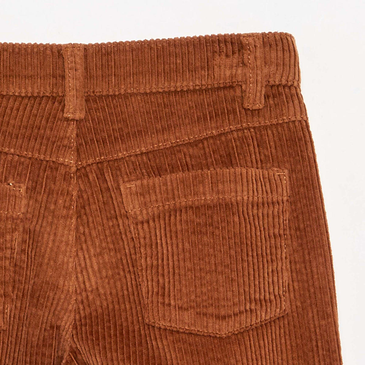 Wide Leg Corduroy Trousers BROWN