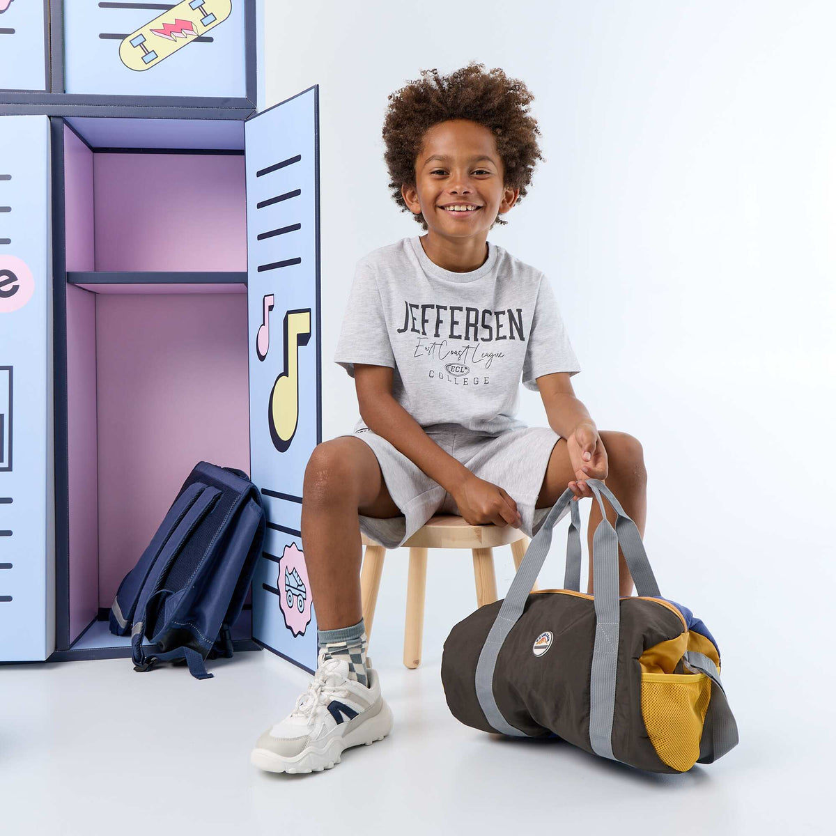 2-Piece Shorts and T-Shirt Set GREY