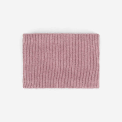 Fleece-Lined Knitted Neck Warmer PINK