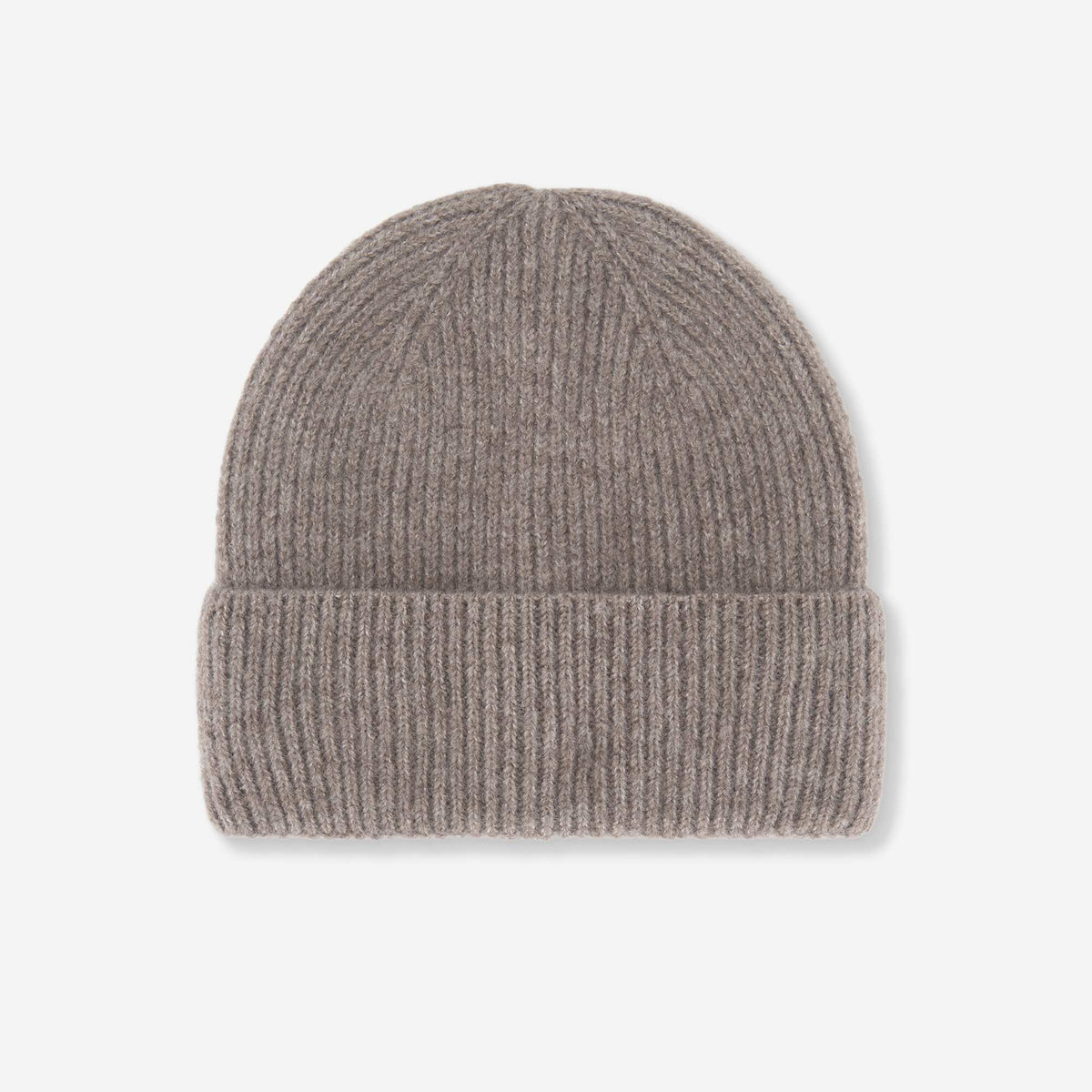 Solid Ribbed Knit Beanie BEIGE