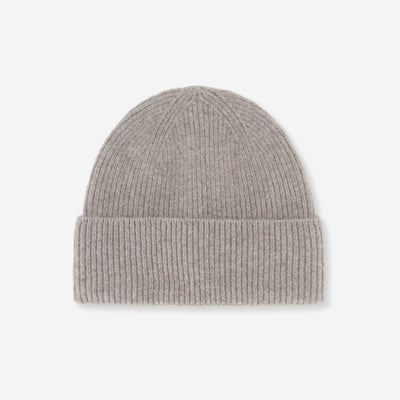 Solid Beanie with Cuff BEIGE