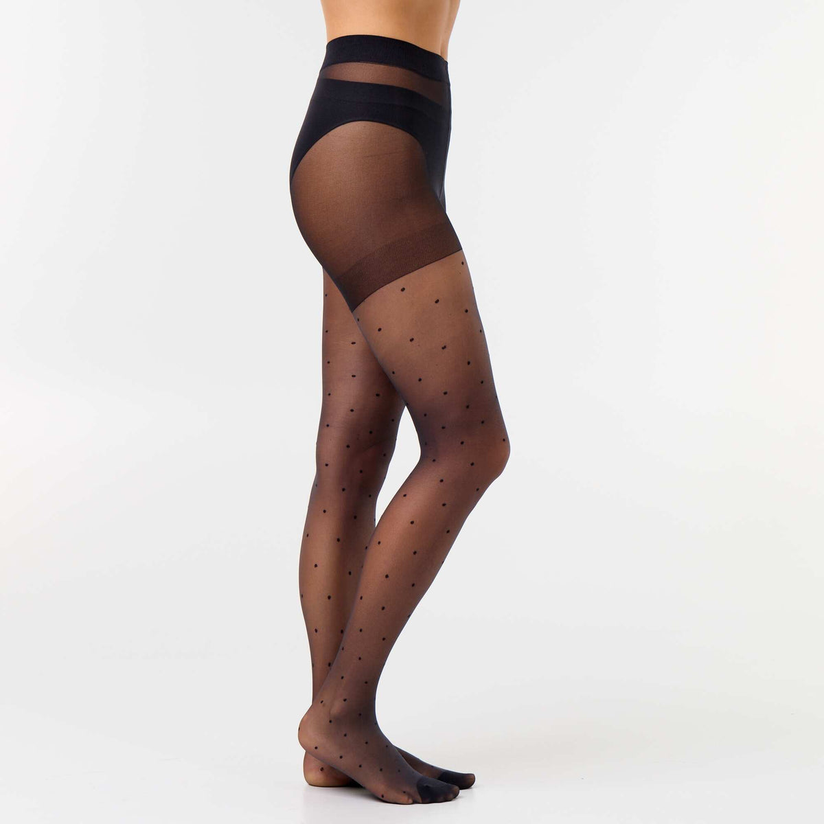 Polka Dot Tights BLACK
