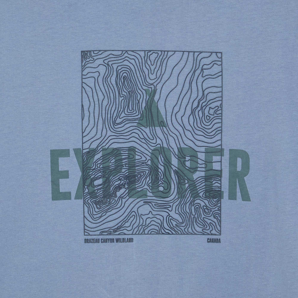 Long-sleeved printed T-shirt BLUE