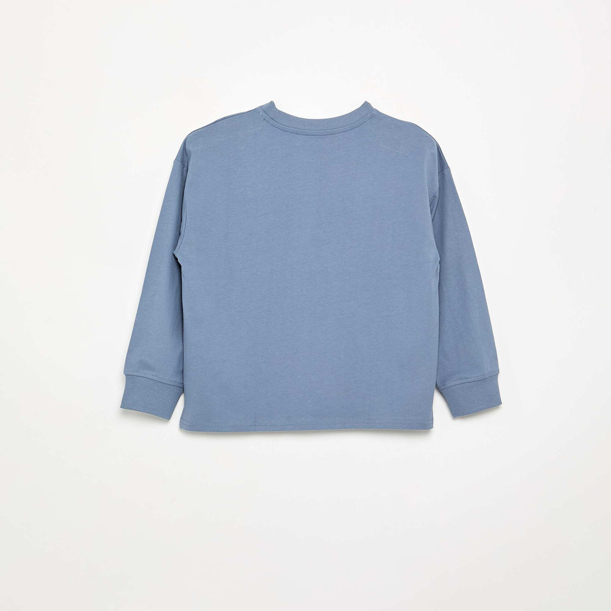 Long-sleeved printed T-shirt BLUE