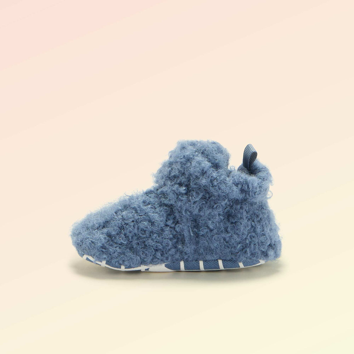 High-top sheepskin-effect slippers - 'Kitchoun' BLUE