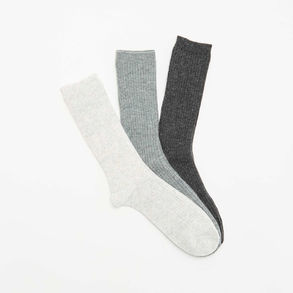 3-Pack of Warm Socks GREY