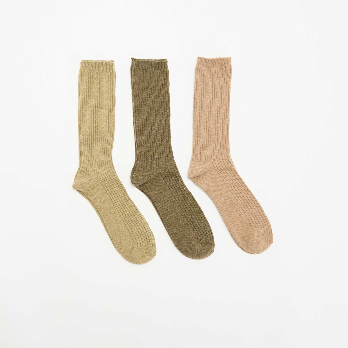 3-Pack of Warm Socks GREEN