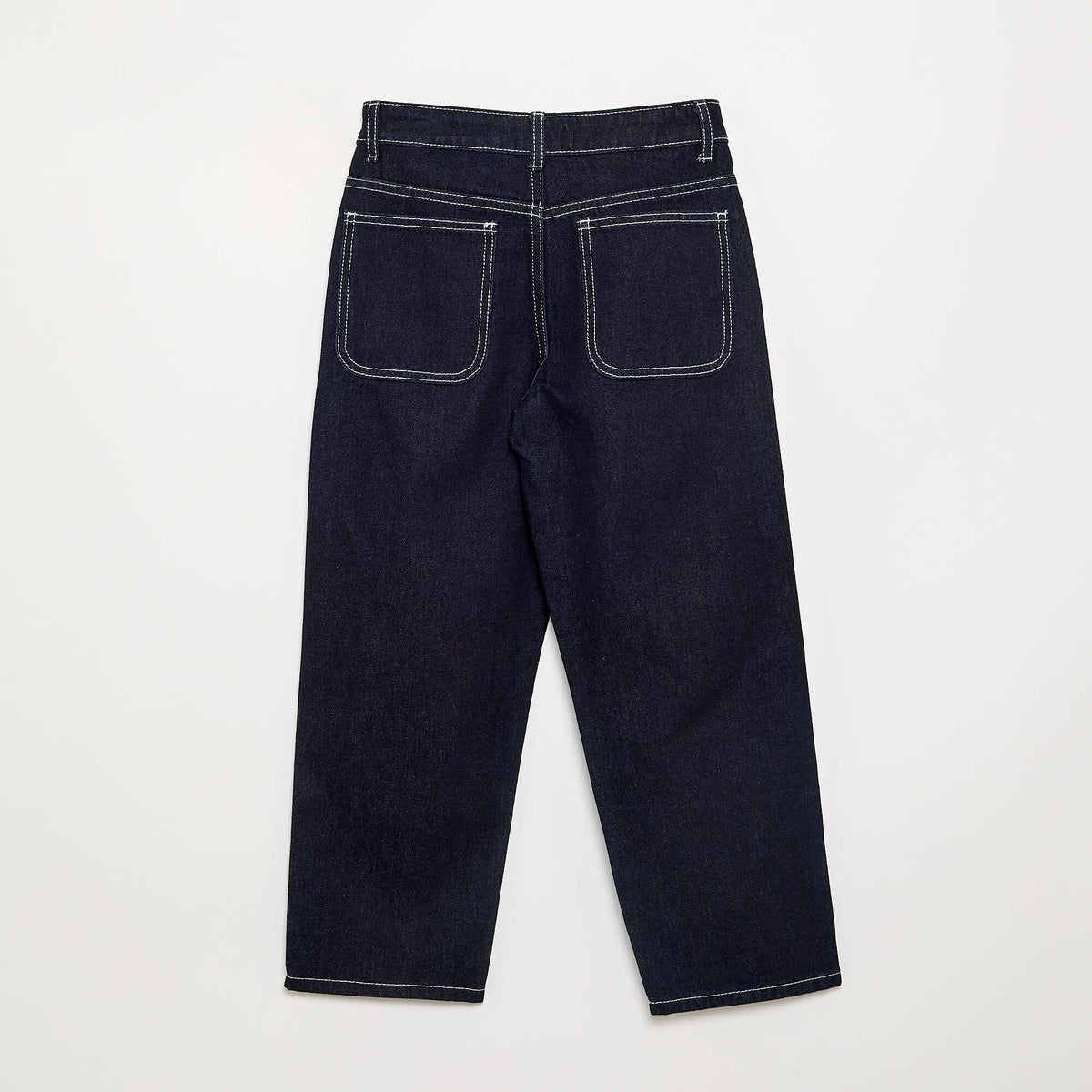 Straight-cut denim trousers BLUE