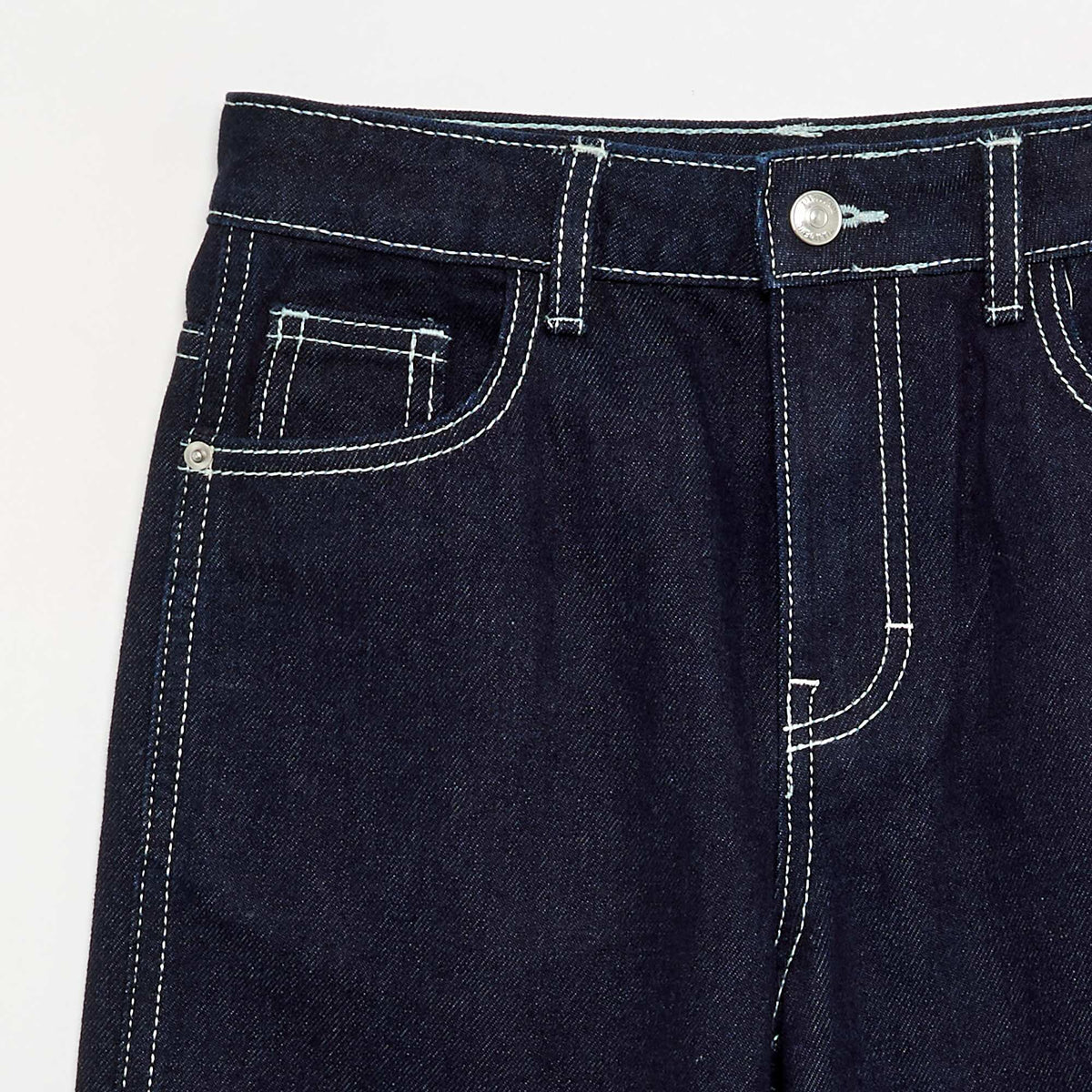 Straight-cut denim trousers BLUE