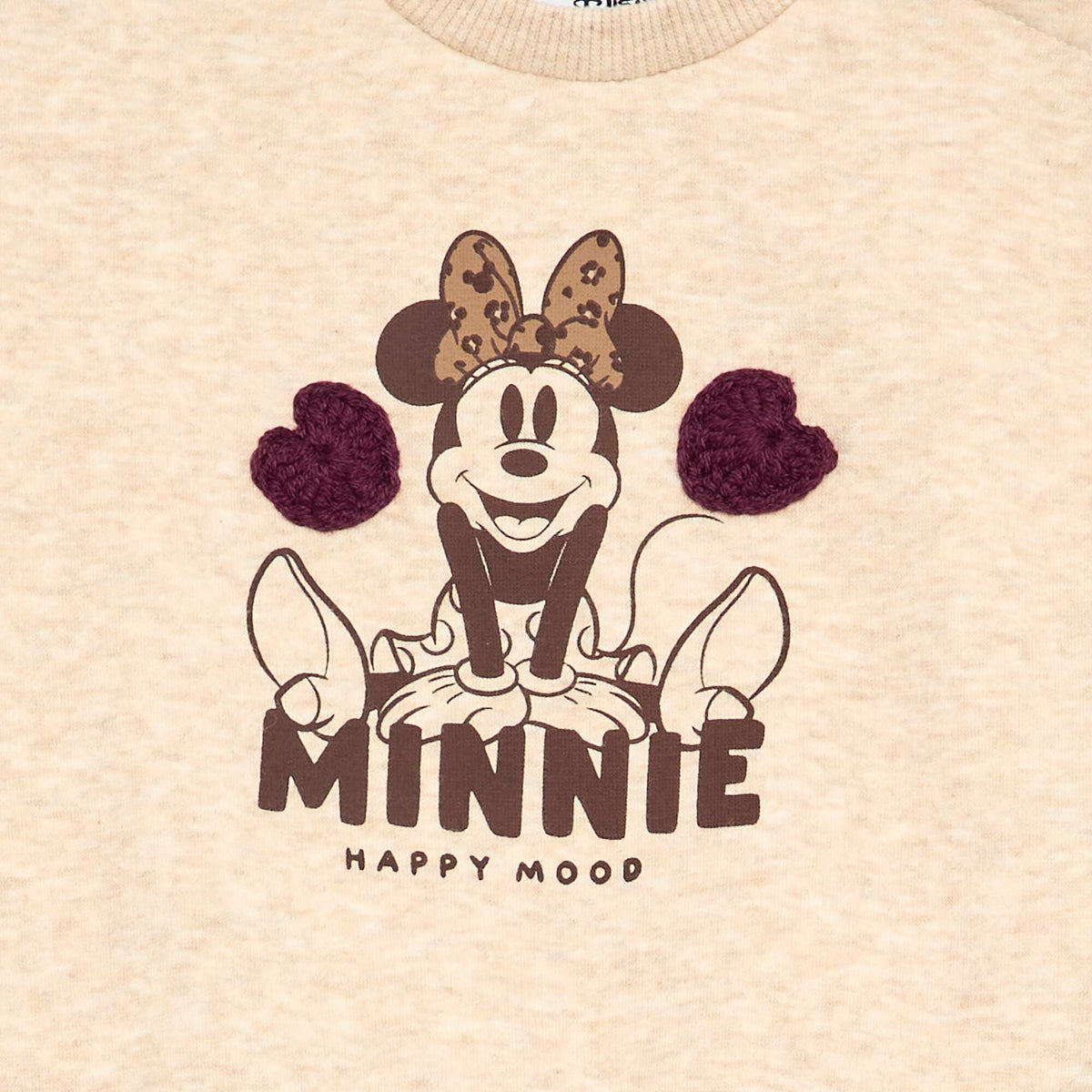 Sweatshirt \'Minnie\' \'Disney\' with ruffles on the shoulders BEIGE