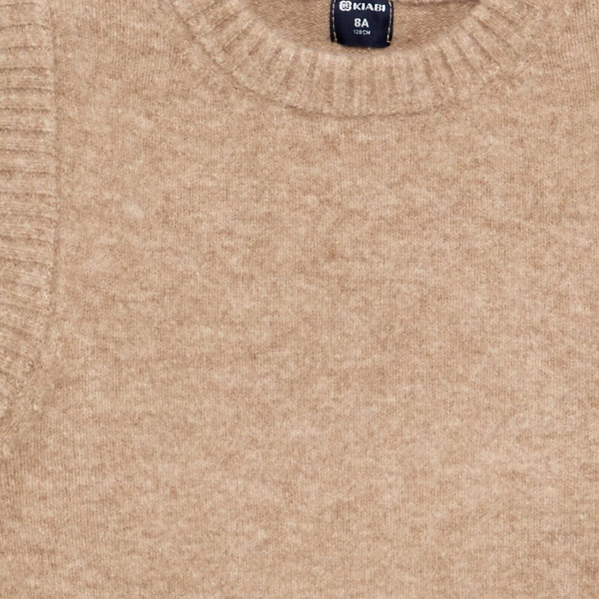 Plain Sleeveless Sweater BEIGE