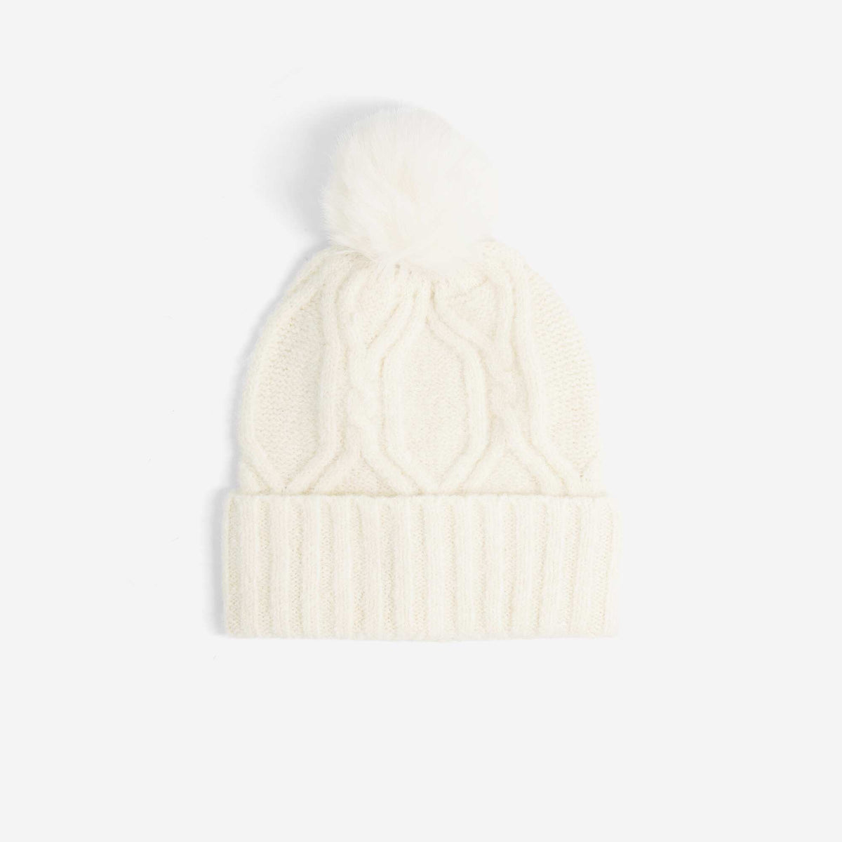 2-piece set - Bobble hat + neck warmer BEIGE