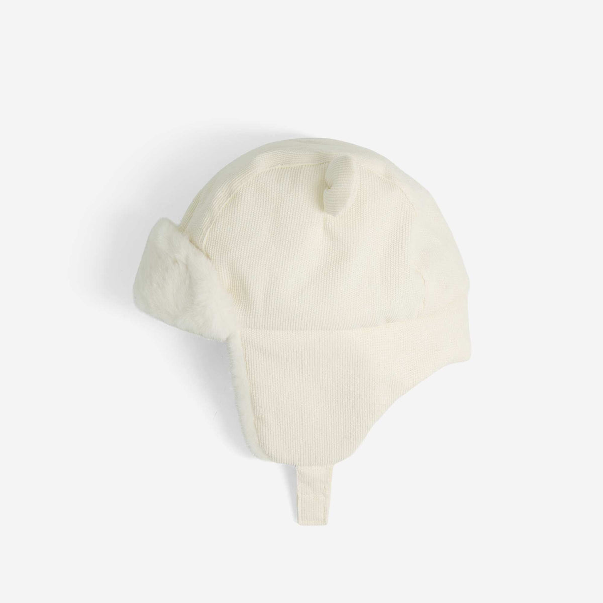Lined Trapper Hat with Playful Ears BEIGE