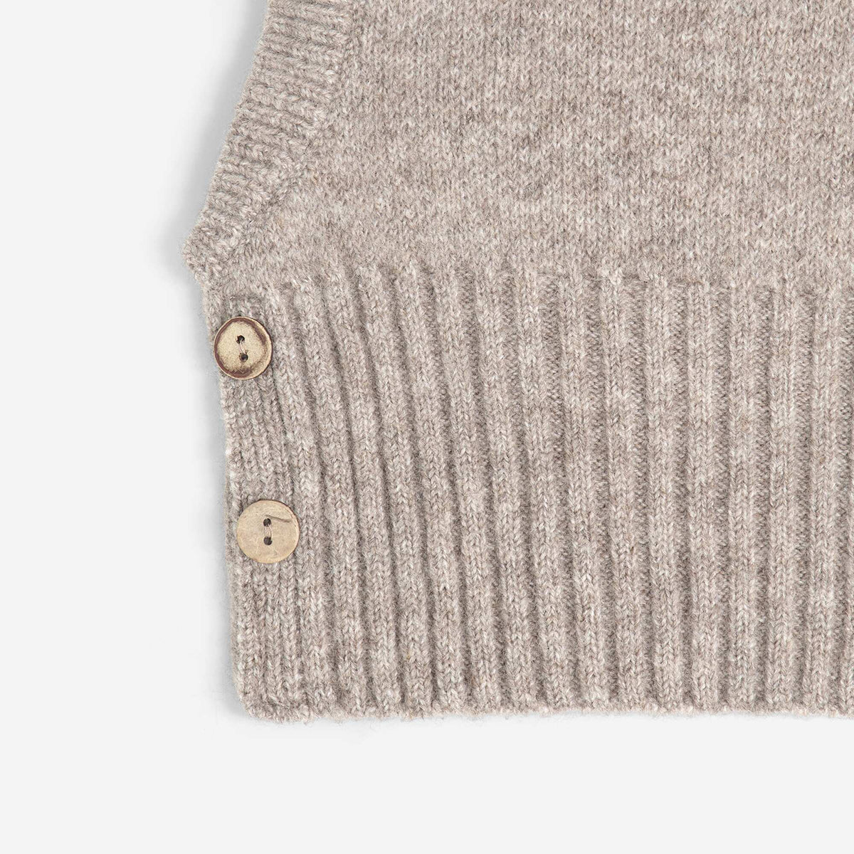 Baby's Balaclava with Decorative Buttons GREY