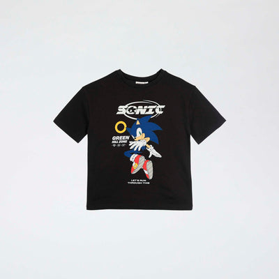 Bluzë pambuku me mëngë të shkurtra "Sonic"