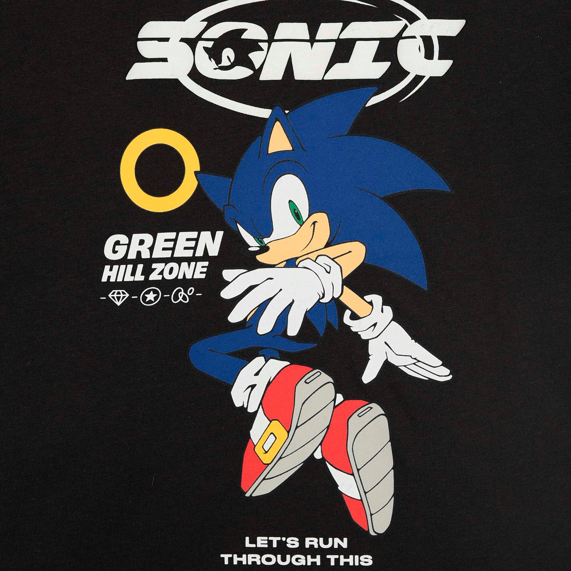 Bluzë pambuku me mëngë të shkurtra "Sonic"