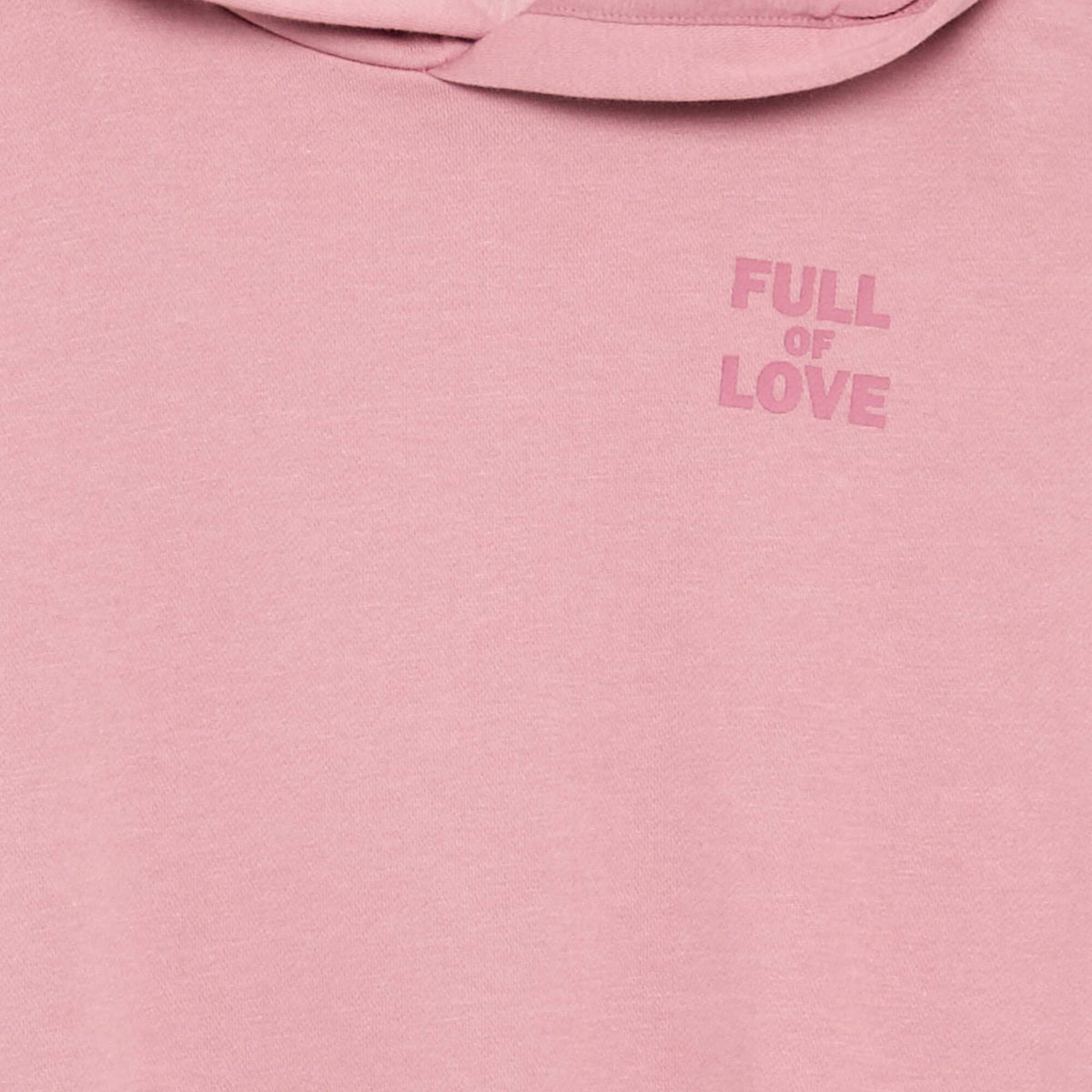 Hoodie with front and back print PINK