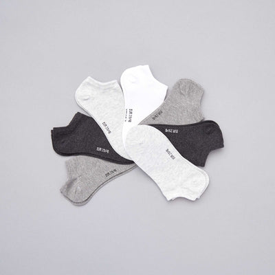 Pack of 7 Invisible Socks LIGHT GRAY
