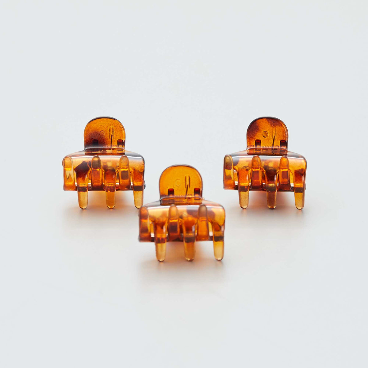 Set of 3 Claw Clips BROWN