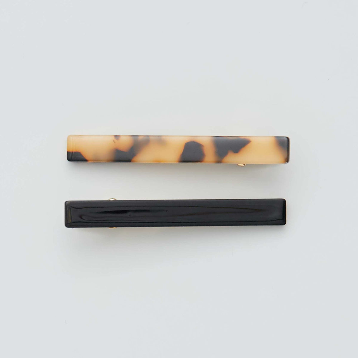 Set of 4 Crocodile Hair Clips BEIGE