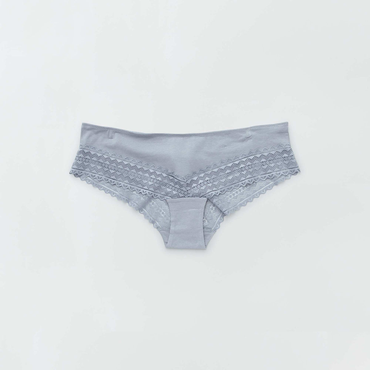 Pack of 3 Lace Shorty Briefs BLUE