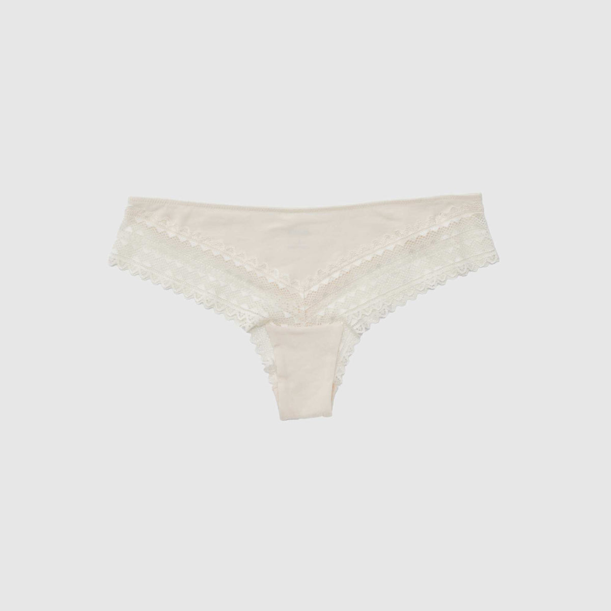 Pack of 3 Cotton and Lace Thongs PINK