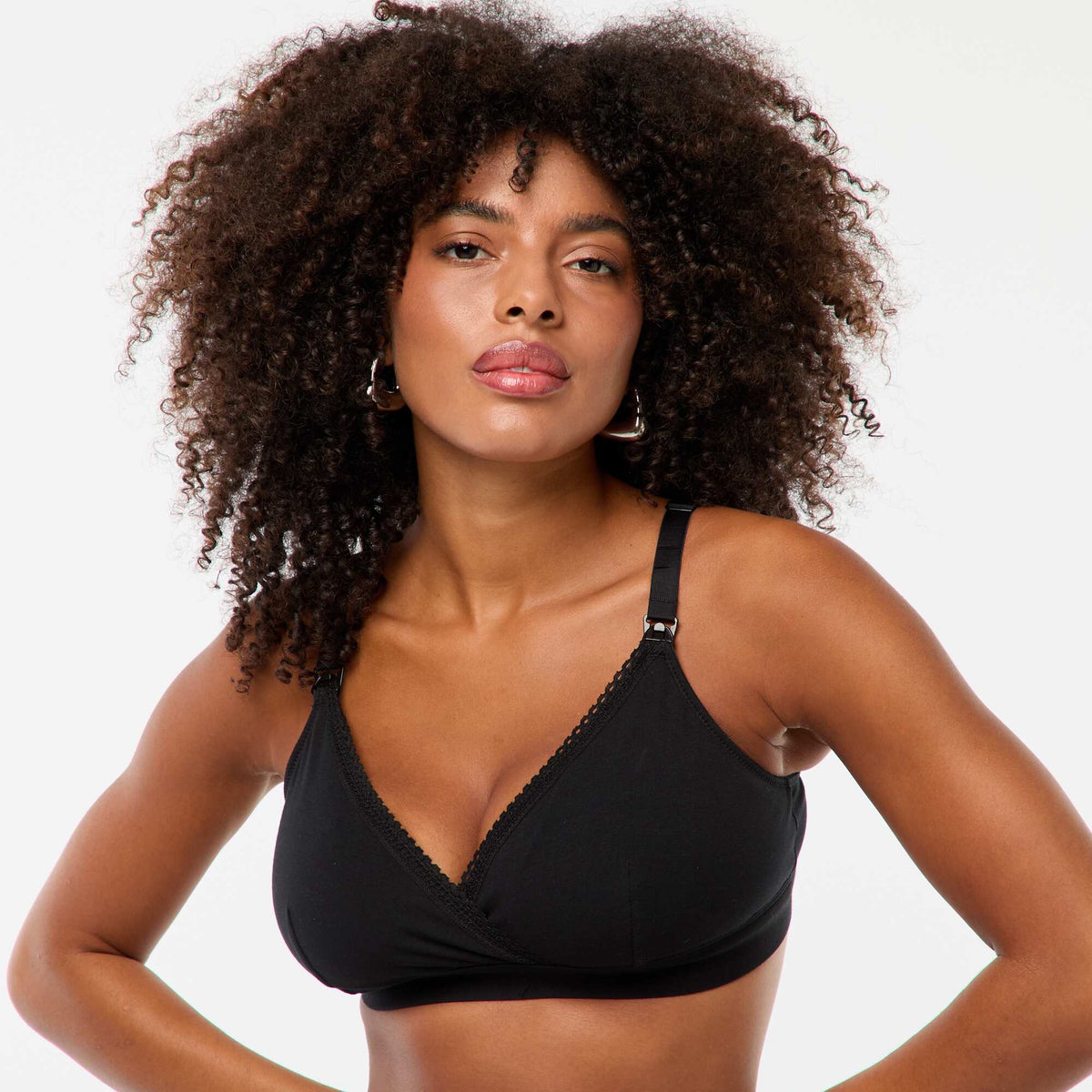Pack of 2 cotton breastfeeding bras WHITE