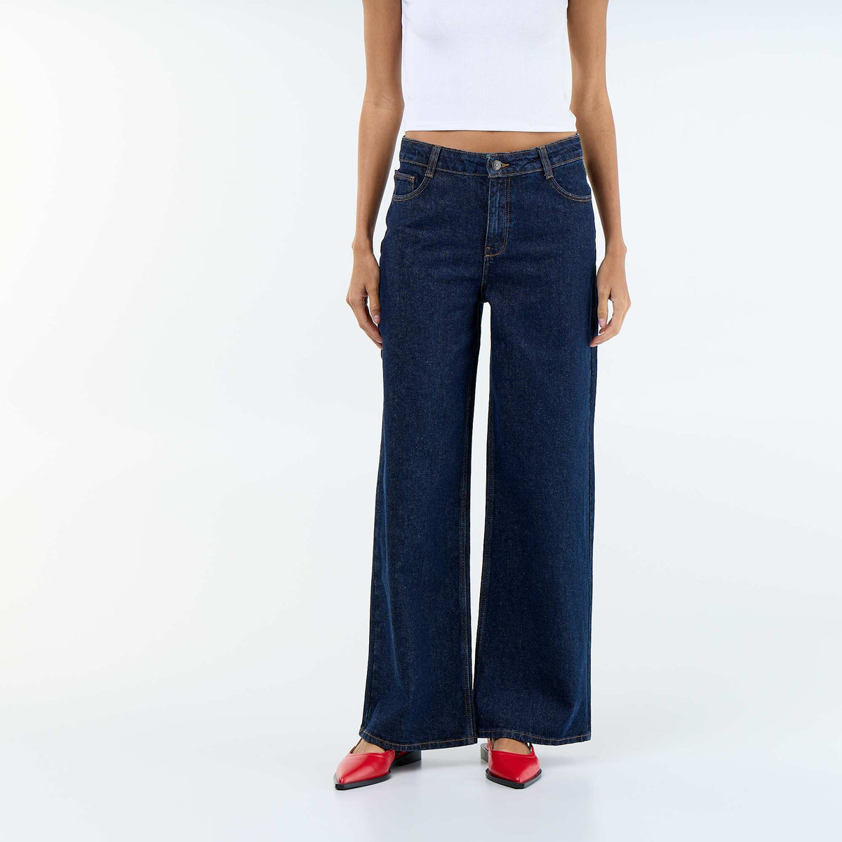 Wide Leg Jeans - L30 BLUE