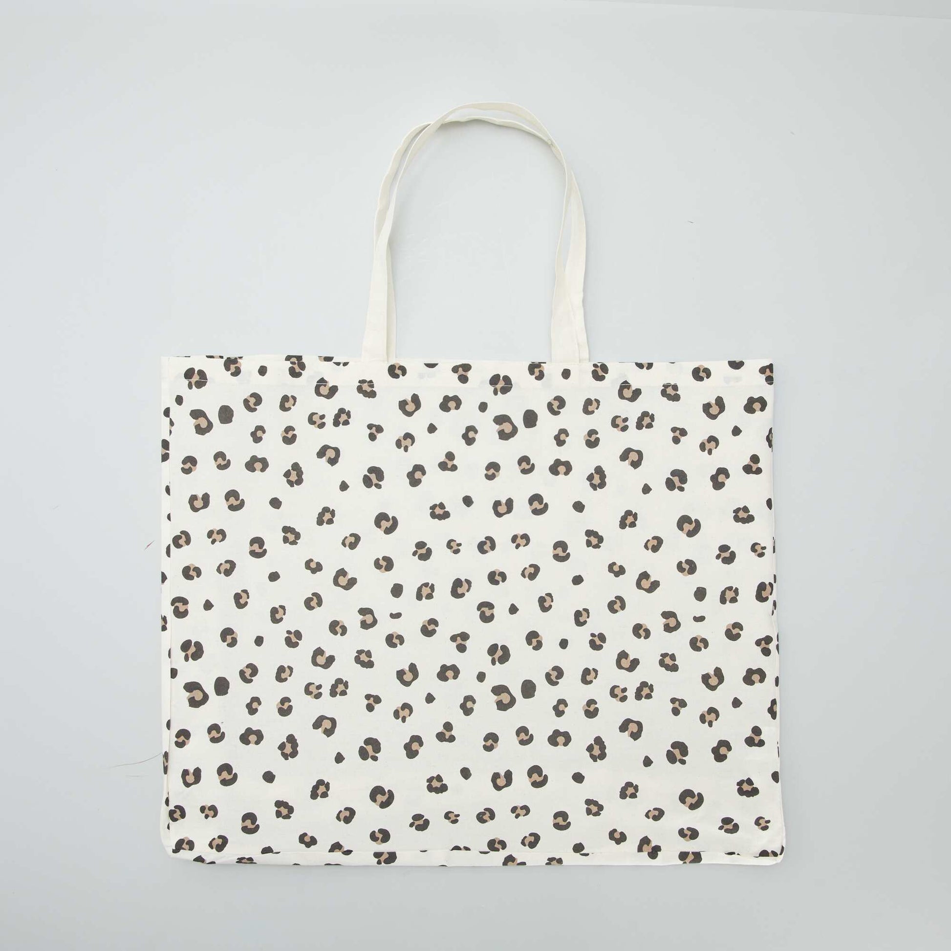XXL canvas tote bag BEIGE